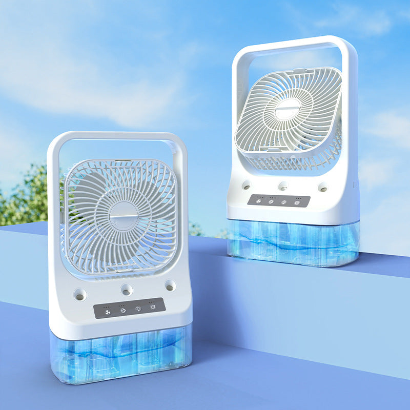 Innovative Three-Spray Nozzle Humidifier Fan