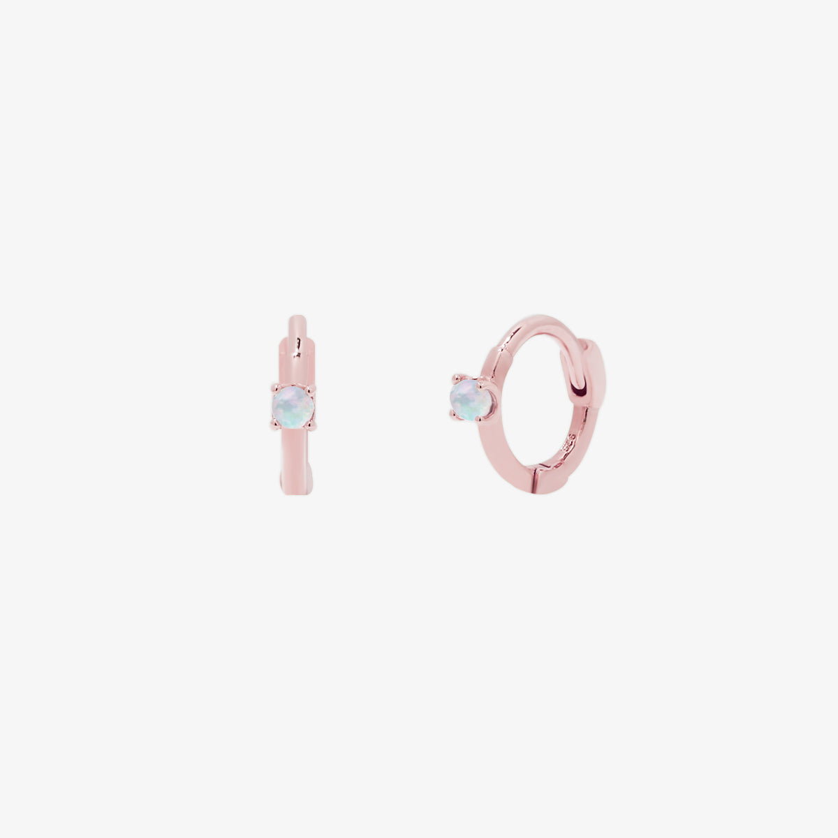 Opal Slim Huggie Earring-6