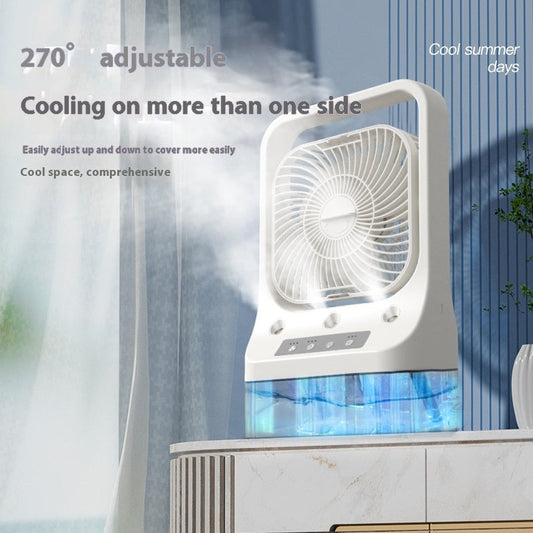 Innovative Three-Spray Nozzle Humidifier Fan