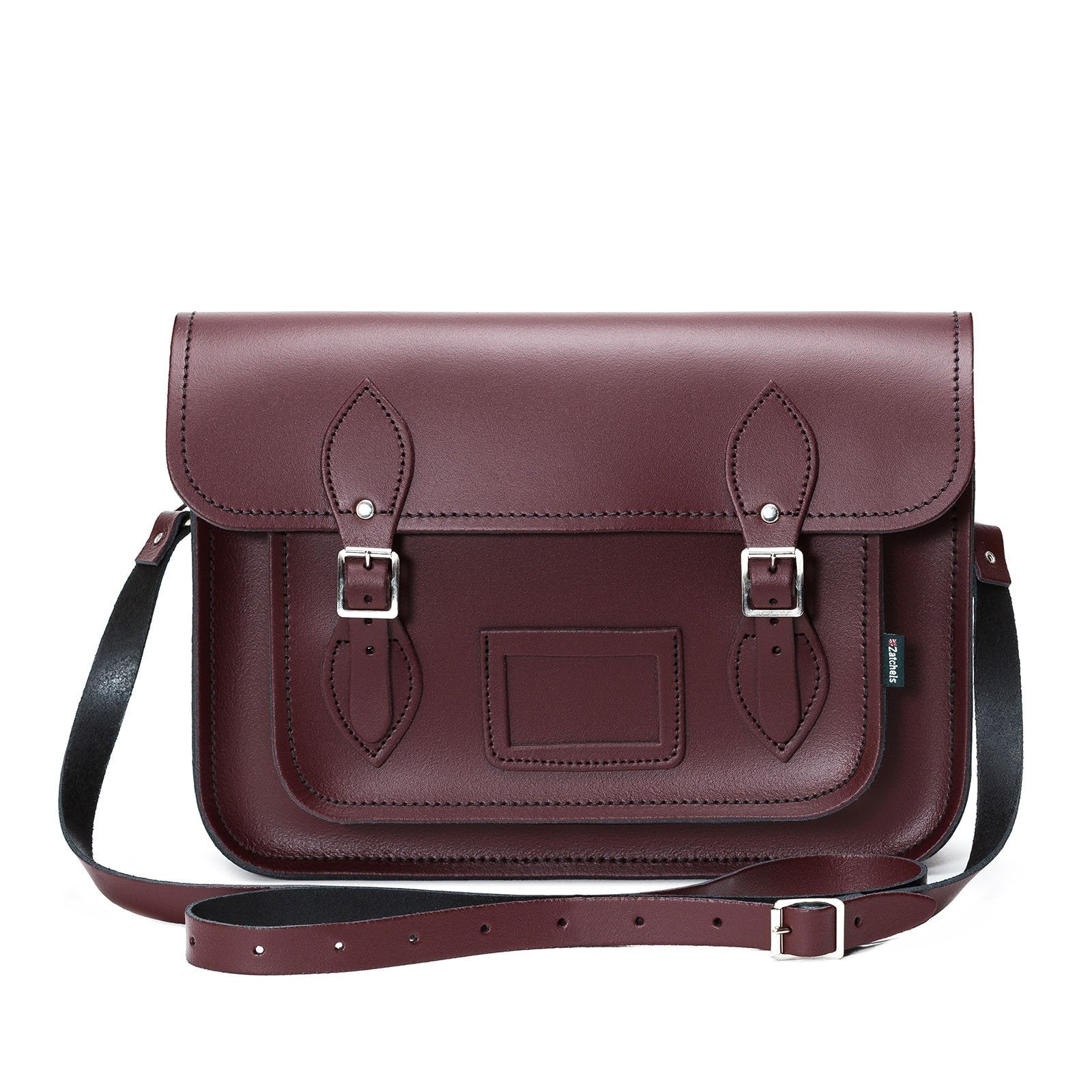 Handmade Leather Satchel - Marsala Red-1